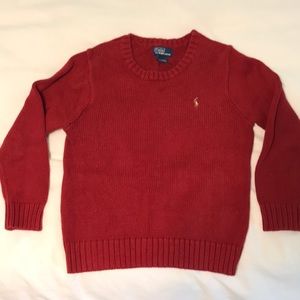 Boys Polo Ralph Lauren red sweater size 7